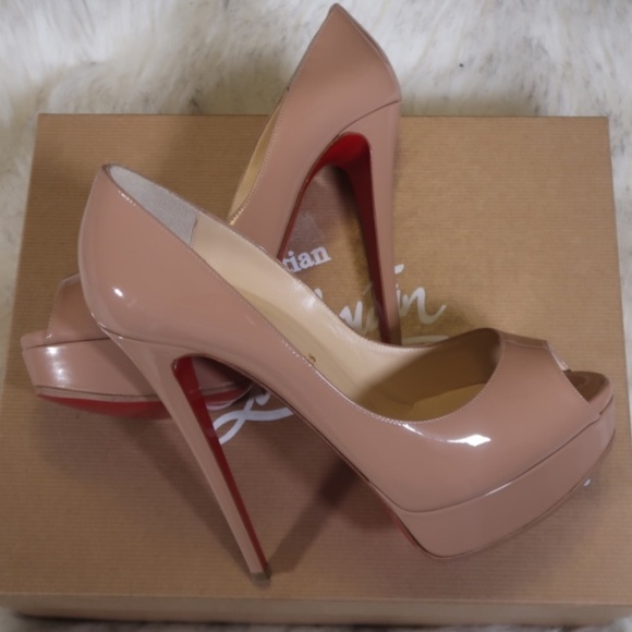 Christian Louboutin Nude Lady Peep 150 AUTHENTIC - Picture 8 of 8